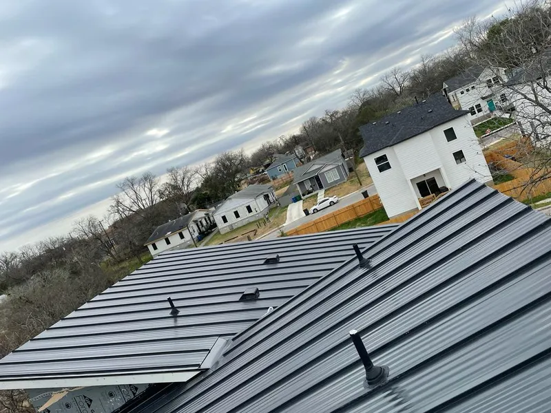 Standing seam metal roof panels with vents for Skylight Repair in South Jordan